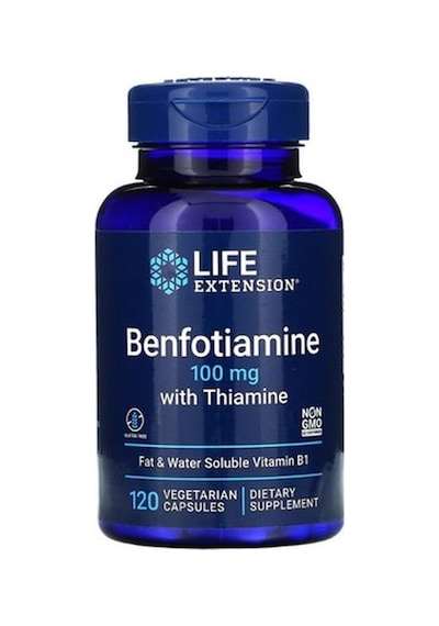 Life Extension Benfotiamine With B1 Vitamin Thiamine 100 Mg