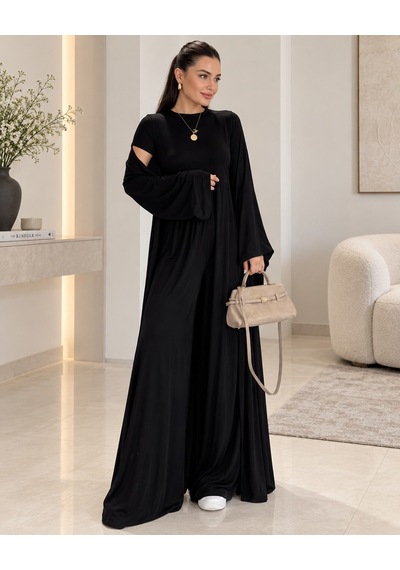 Unika Boutique Kadın Sofia Penye Üçlü Takım siyah