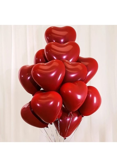 Kırmızı Kalp Folyo Balon 40cm Sevgililer Günü Evlilik Teklifi Romantik E Doğum Günü