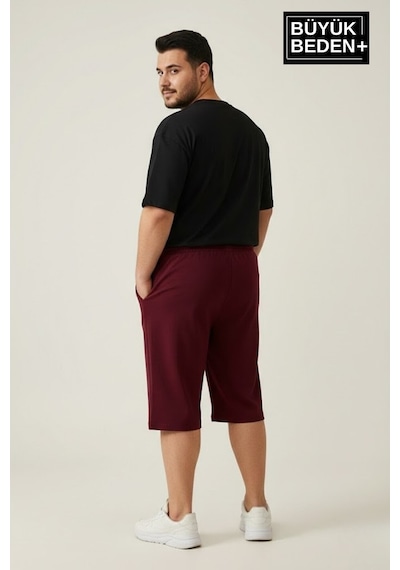 Süperlife Erkek Büyük Beden Şort 3xl-6xl Rahat Kesim Diz Altı Günlük Şort-spr26bsr591 Bordo Süperlife Erkek Büyük Beden Şort 3xl-6xl Rahat Kesim Diz Altı Günlük Şort-spr26bsr591 Bordo