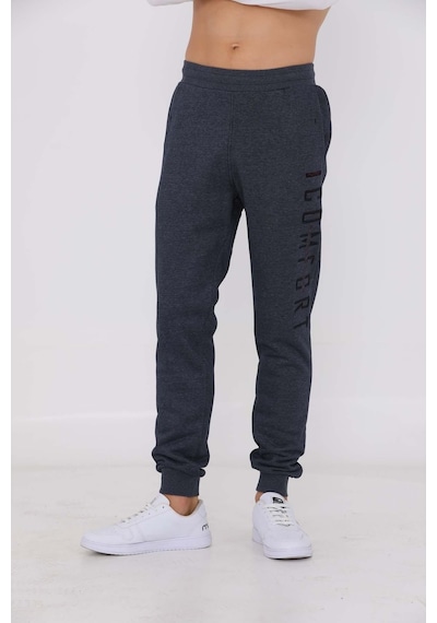 Maraton Sportswear Regular Erkek Ribana Paça Basic Lacivert Eşofman Altı 20105-lacivert Lacivert