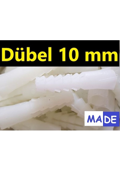 Dübel 10 Mm 100 Adet Standart Plastik Dubel Ar.10 N11.1506