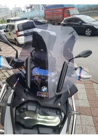 19-24 Bmw 1250Gs 1250Adv Uzun Ön Cam Zeus Koyu Füme 52 CM 4 MM
