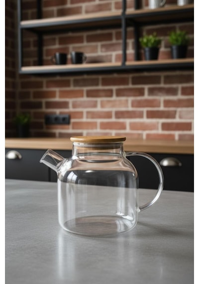 Bambum Taric - Cam Demlik 1500ml Şeffaf
