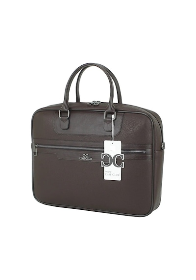Case Club 2208 Evrak Çantası 15.6 İnç Laptop Bölmeli Omuz Askılı Kahverengi