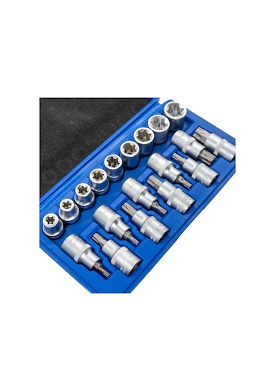 Tıtı 5440 1- 2'' İç  Dış Torx Lokma Anahtar Takımı 19 Parça