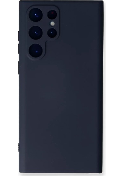 Newface Samsung Galaxy S24 Ultra Kılıf Nano İçi Kadife Silikon - Lacivert