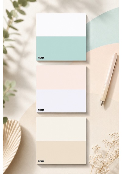 Çiçek Bloknot - 9 9 Cm Ebat- 50 Yaprak - Notepad - Memopad - Çizgisiz Not Kağıdı- To Do List - 3513