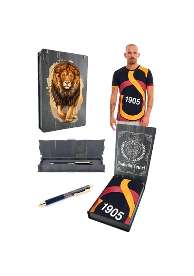 Galatasaray Arma T-shirt + Kalem Set Kutulu 001