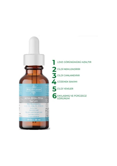Doğal Eczane Aha+bha+pha Leke Gidermeye Yardımcı Ve Yenileyici Cilt Serumu 30 Ml