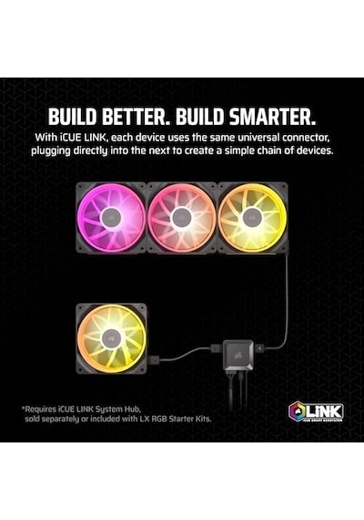 İcue Lınk Lx120 Rgb 120mm Fan, Tekli Paket Co-9051025-ww