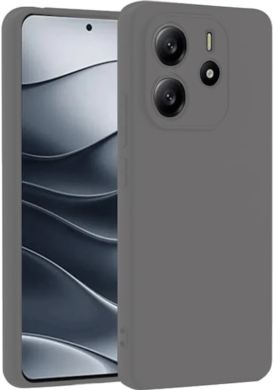 Redmi Note 14 4g Kılıf First Silikon - Gri
