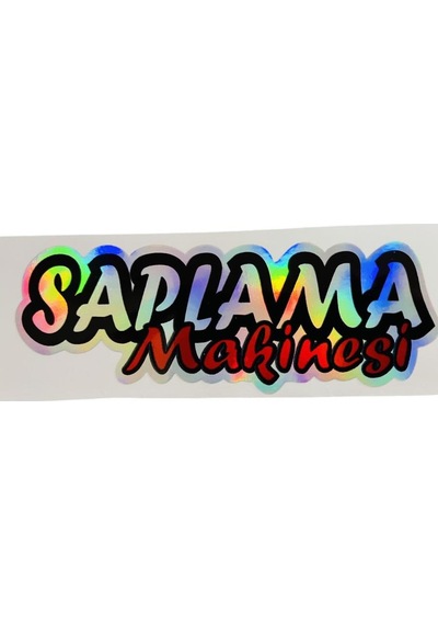 Saplama Makinesi Motosiklet Sticker 14cm X 4cm