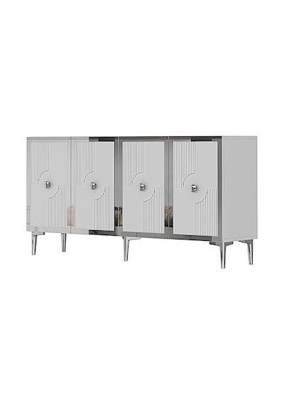 Ka1526bts Pega Konsol Ve Tv Sehpası Beyaz-traverten-silver 150cm