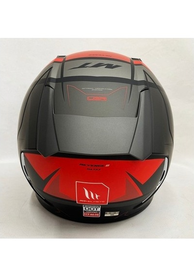 Mt Kask Revenge 2 Hatax B5 Mat Şeffaf Vizörlü V14b Kırmızı