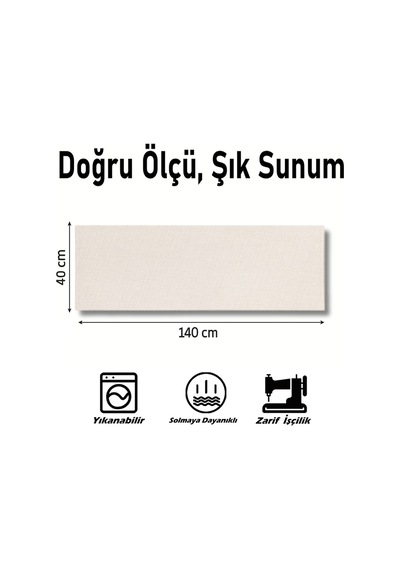 Daldaki Kuş Runner, Runer, Masa Örtüsü, Sofranıza Zarafet Katın Runner, Masa Örtüsü Krem