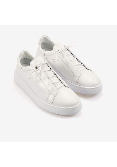 Kemal Tanca Erkek Eva Taban Hakiki Deri Casual Spor & Sneaker Ayakkabı 4444 Beyaz
