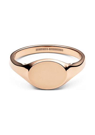 Classic Mini Signet Ring Rose Gold Pembe