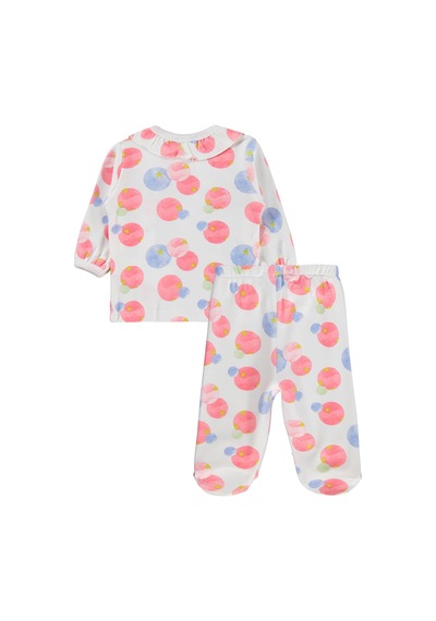 Civil Baby Suluboya Yıldız Emp Bandanalı 1-9 Ay Pijama Takımı - Ekru