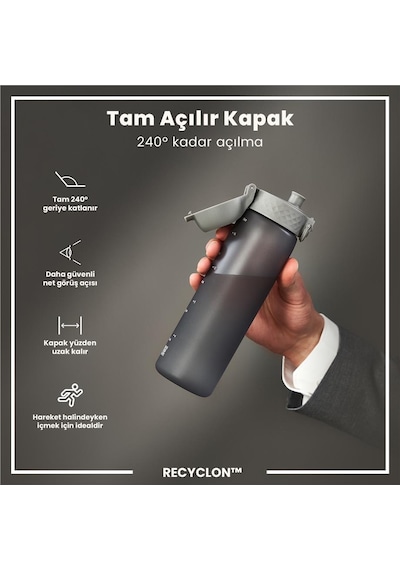 Ion8 - İnce Suluk - Gri - 500 Ml - Sızdırmaz - Bpa İçermeyen