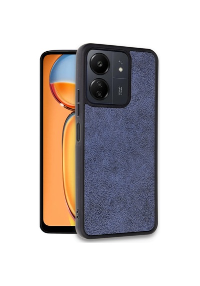 Xiaomi Redmi 13c Uyumlu Kılıf Aras Deri Kapak - Lacivert