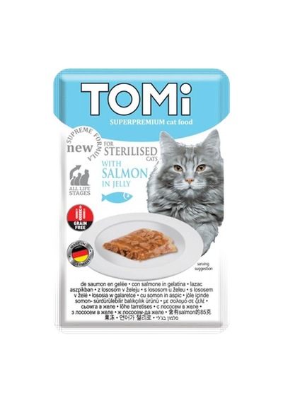 Sterilised Somonlu Kısır Pouch Kedi Konservesi 85 Gr