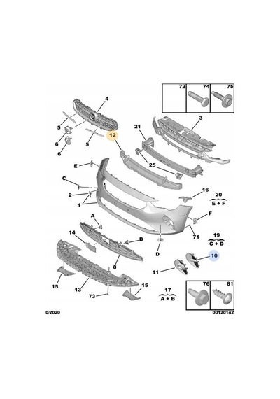 Opel Corsa F 2021- Ön Tampon Alt Deflektörü Oem No 9829531680