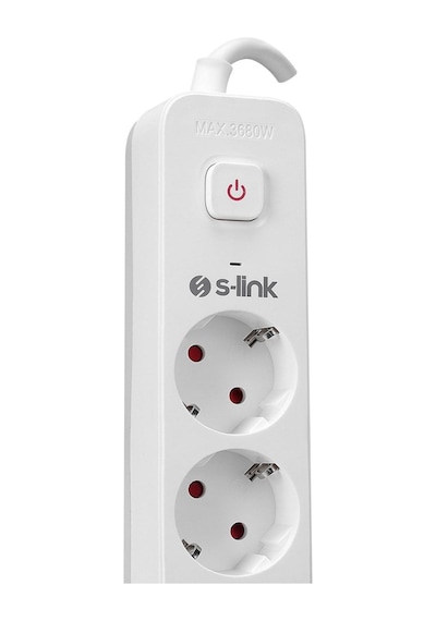S-link Spg501s 1.5 Metre Kablolu 750 Joule 1.5 Mm Anahtarlı 5'li Akım Korumalı Priz 1.5 M