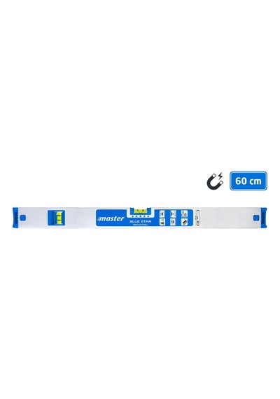 Master 506892 Blue Star Mıknatıslı Su Terazisi 60 Cm