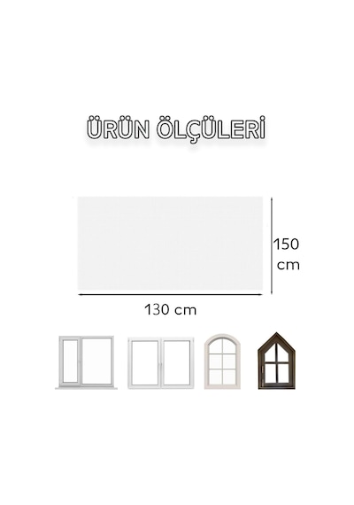 Pencere Sinekliği 130x150 Cm Çift Taraflı Bantlı Sinek Önleyici Kovucu Tül Perde Kapı Sinekliği Teli