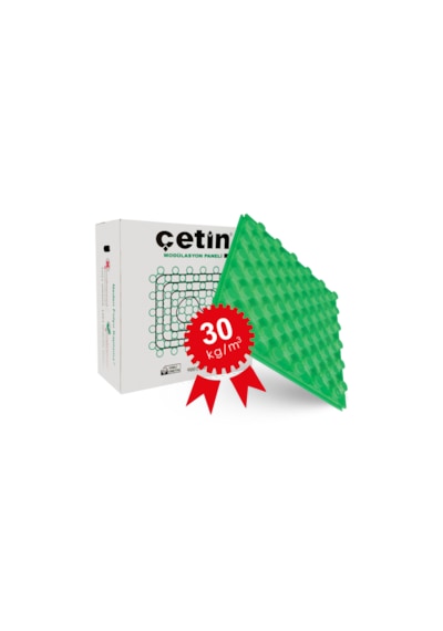 Çetin Folyolu Strafor 30 Dens 10 Ad 1 Paket 5,1 M2 Yeşil