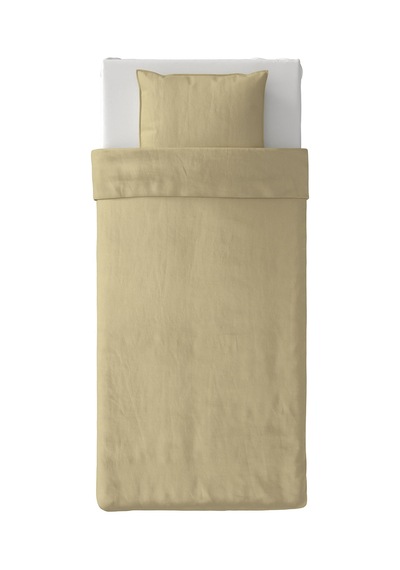 Ikea Angslılja Tek Kişilik Nevresim Takımı 150 X 200 Cm Hardal