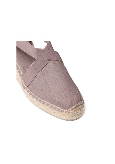Sandalet Kadın Ter Toni Pons Elactic Linen Taupe Taba
