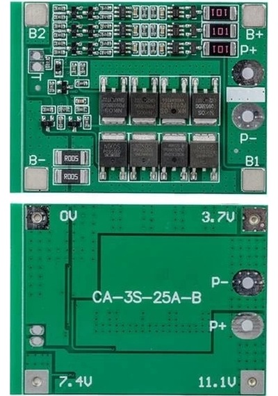 Weko Bms-24227 3s 25a Bms Devresi Lityum Batarya Şarj Modülü