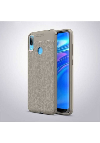 Huawei Y7 Prime 2019 Kılıf Zore Niss Deri Desenli Silikon Kılıf