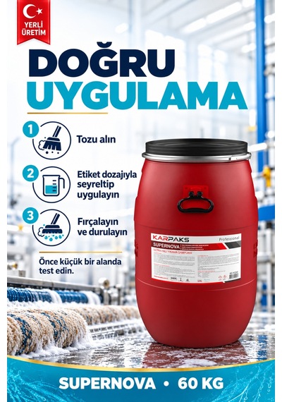 Supernova Halı Yıkama Şampuanı 60kg Tekli