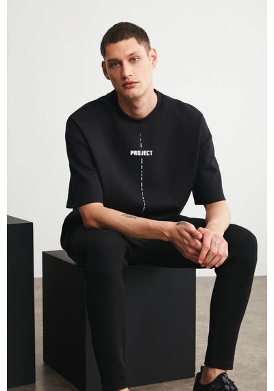 Noıssey Chulchan Shop Project Oversize Siyah T-shirt
