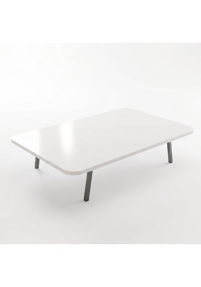 Beyaz Oval Kenar Yer Sofrası, 6 Kişilik Beyaz Masa, Metal Ayaklı Modern Yemek Masası 119x89 Cm Beyaz Oval Kenar Yer Sofrası, 6 Kişilik Beyaz Masa, Metal Ayaklı Modern Yemek Masası 119x89 Cm