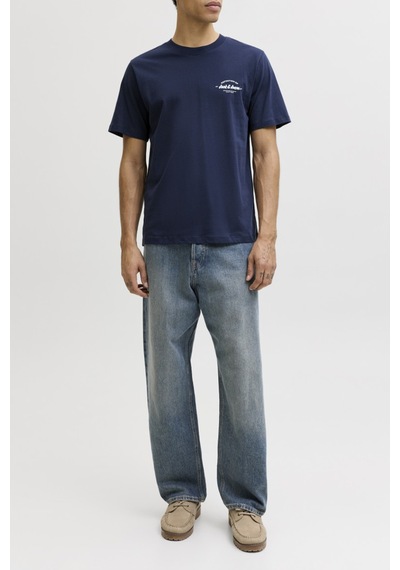 Jack & Jones Erkek T Shirt 12288113 Lacivert Lacivert