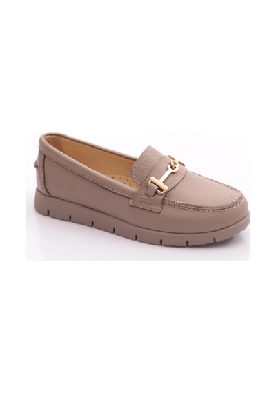 Dgn 5604-6 Kadin Loafer Ayakkabi Vizon Floater