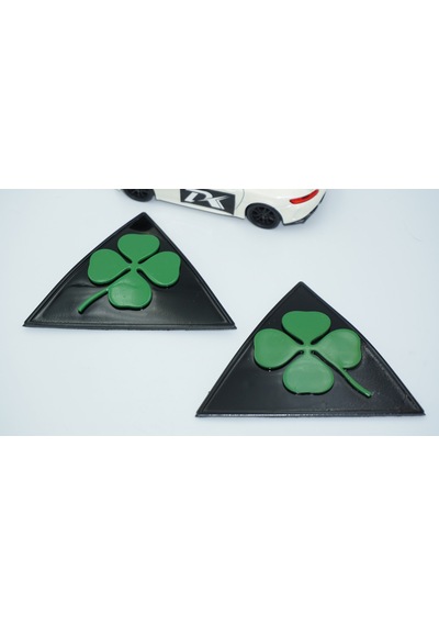 Dk Tuning Yonca Logo Çamurluk 3m 3d Siyah Logo Alfa Romeo İle Uyu