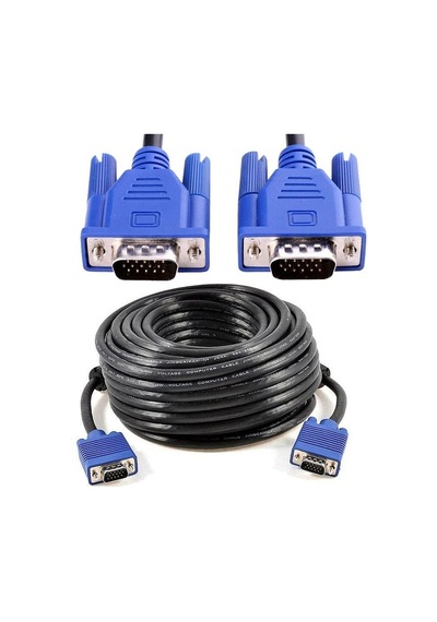 Vga 15 pin erkek erkek görüntü aktarım kablosu 60 metre