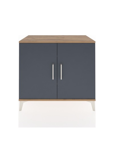Hyperion Şifonyer 2 Raflı 2 Kapaklı 88x44x80 Çam-antrasit Çam