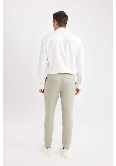 DeFacto Yazlık Jogger Keten Düz Paça Pantolon D7542AX25SPKH418