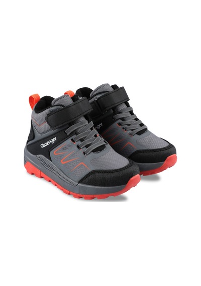 Slazenger  Kenton I Çocuk Cırt Cırtlı Koyu Gri Bot
