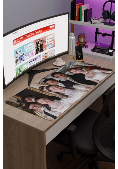 Bridgerton V2 90x40 Xxl Gaming Kauçuk Kaymaz Taban Mouse Pad Fare Altlığı
