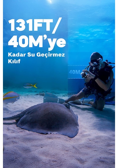 Akaso Brave 4 Pro Dual Screens 4K 30Fps Wi-Fi Aksiyon Kamera ve Süper Aksesuar Seti (Akaso Türkiye 2 Yıl Garantili)