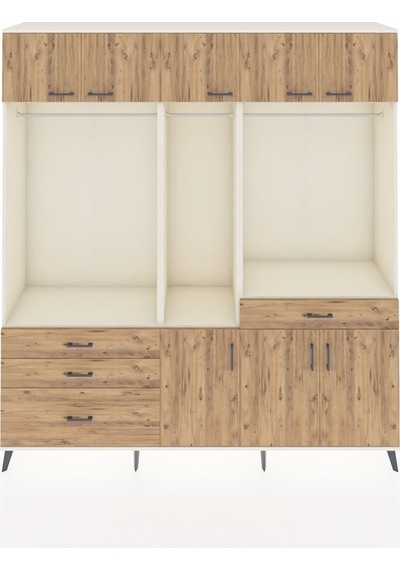 Hyperion Dolap 8 Raflı 4 Çekmeceli 3 Askılı 220x44x243 Aytaşı-çam/çam Çok Renkli Hyperion Dolap 8 Raflı 4 Çekmeceli 3 Askılı 220x44x243 Aytaşı-çam/çam Çok Renkli