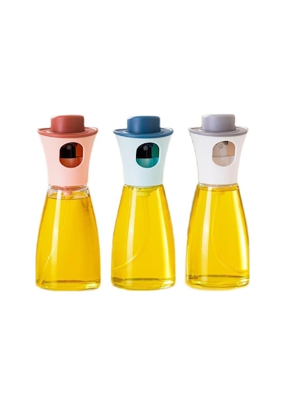 220 ml Çok Amaçlı Zeytinyağı Soya Sos Sirke Şişesi Sprey Cam Şişe