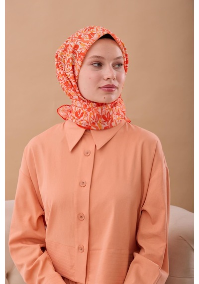 Silk Home Soft Eşarp 73091-33 Taş, Turuncu, Sarı Turuncu